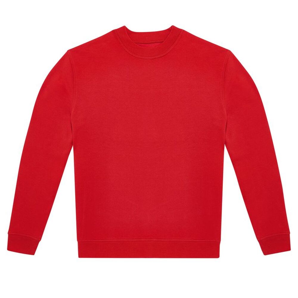 B&C Unisex Adult ID.222 Crew Neck Sweatshirt / Red